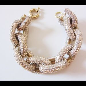 J. Crew Classic Pave Link Bracelet